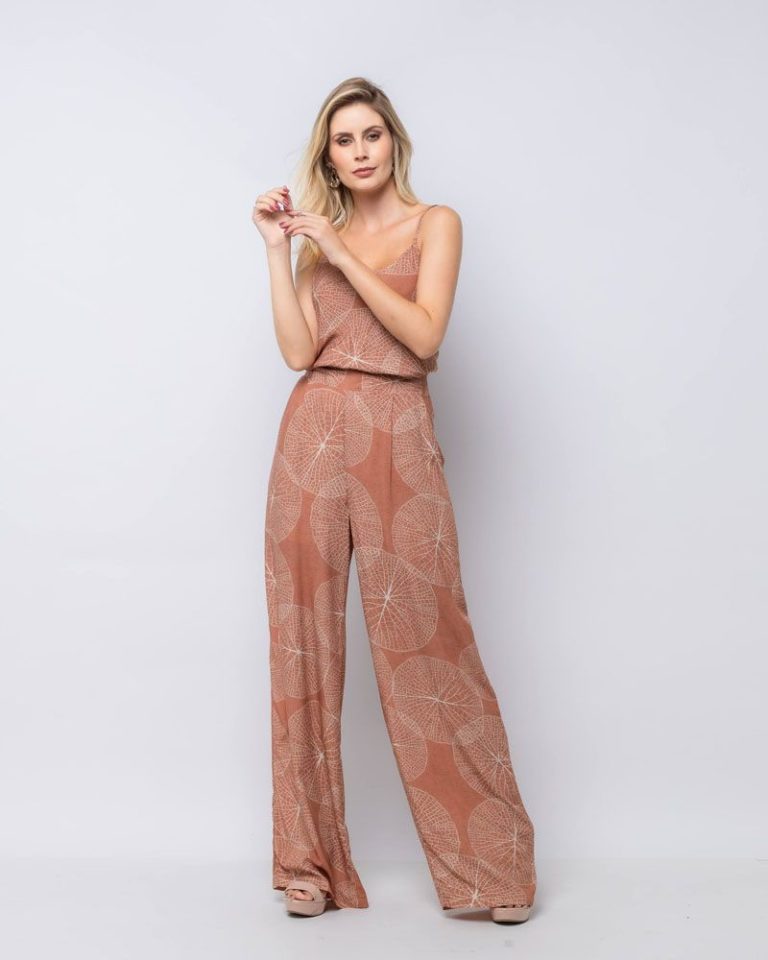 Calça Odete Pantalona Vitória Régia
