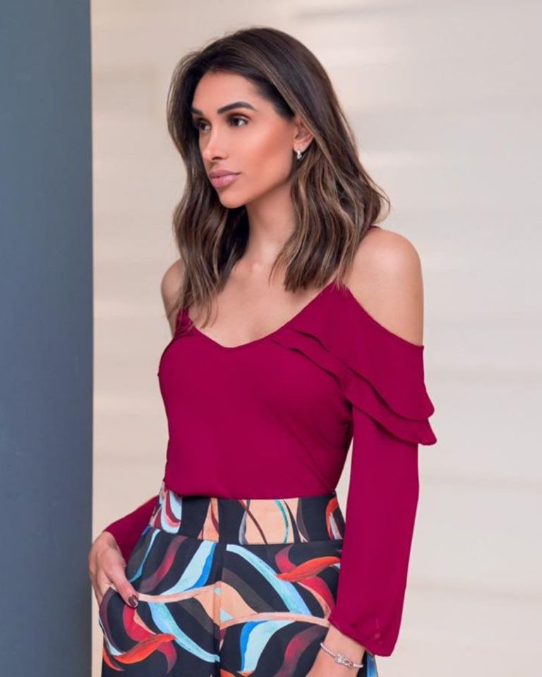 Blusa Flávia Ciganinha Manga Longa