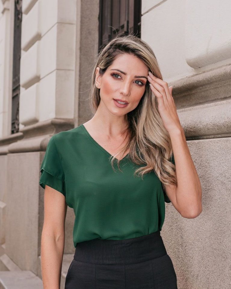 Blusa Jessica Manga Dupla