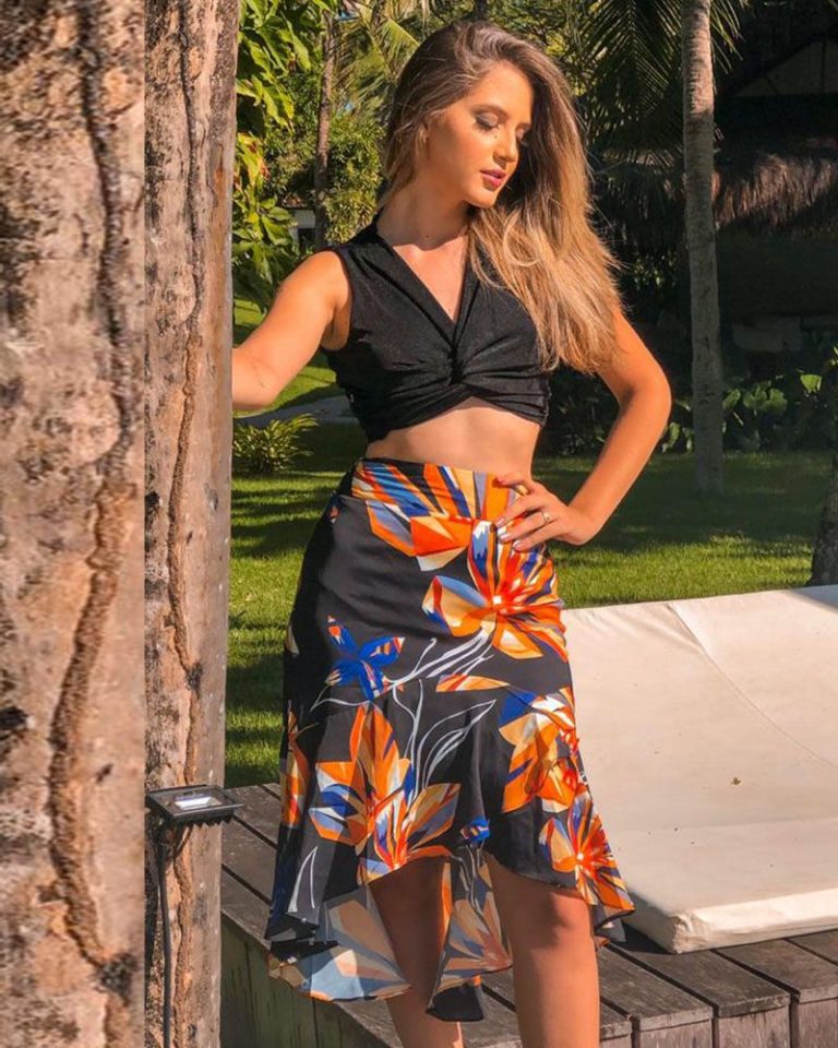 Saia Vitória Estampada