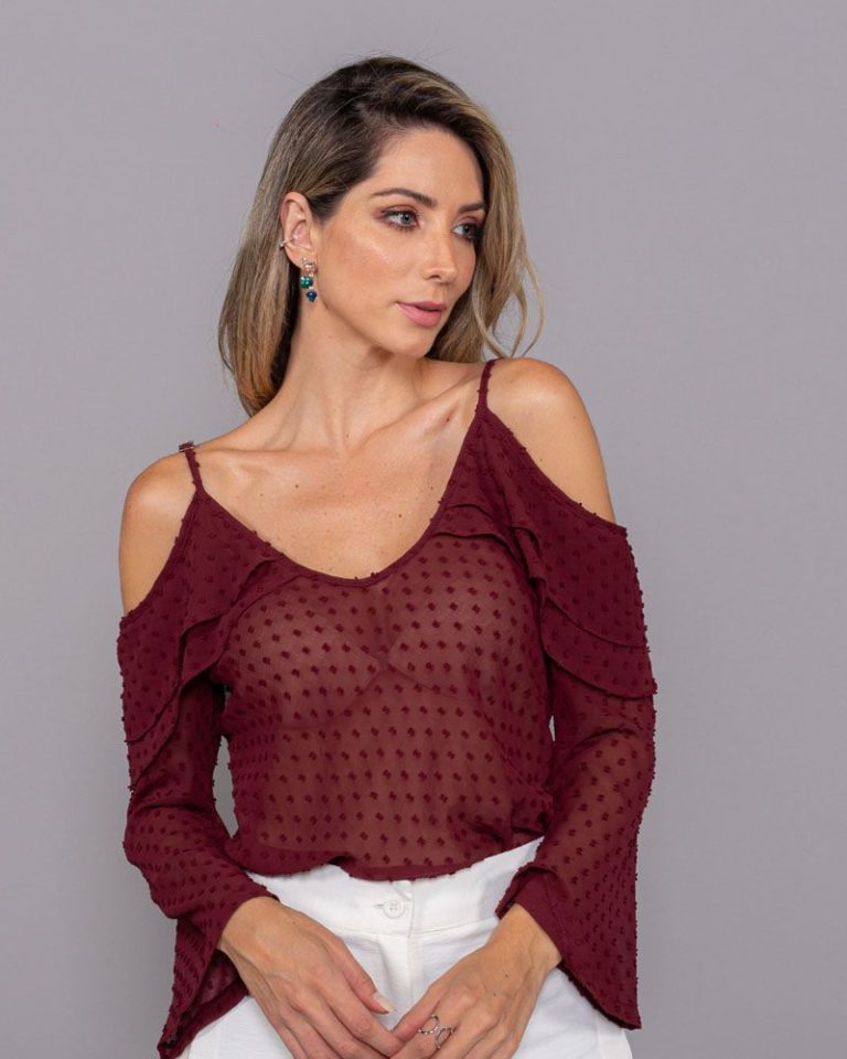 Blusa Flavia Ciganinha Manga Longa Dotti