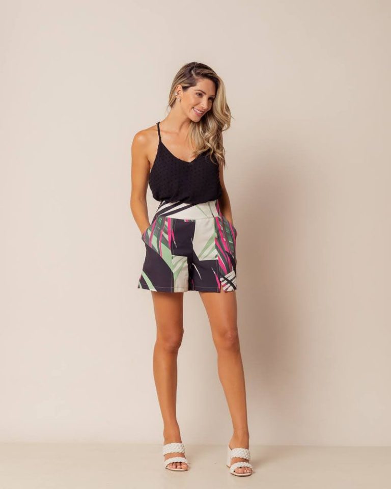 Short Madalena Estampada
