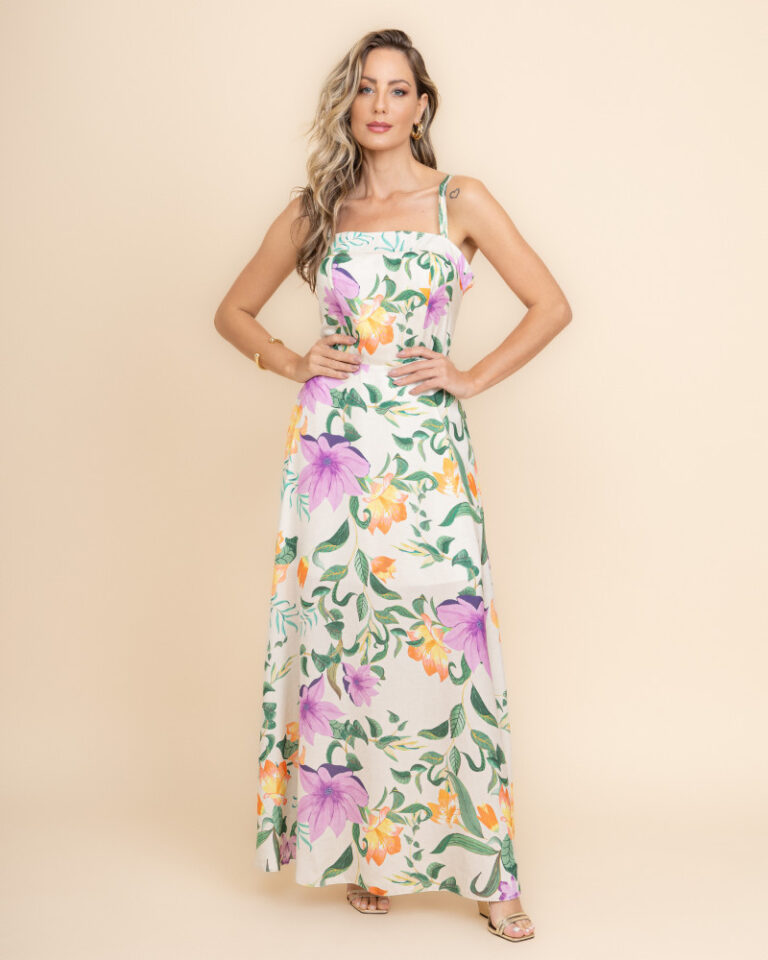 Vestido Viviane Flores