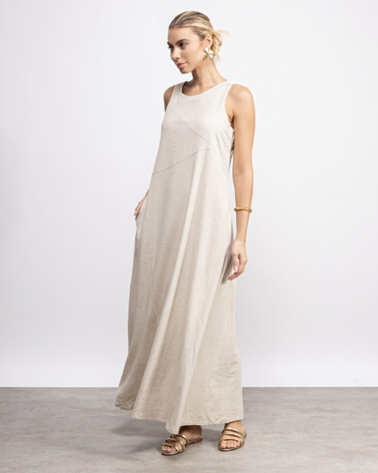 Vestido Longo Linho